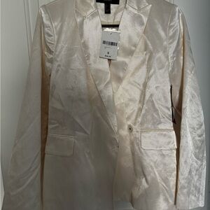 Forever 21 Shimmering Cream Blazer